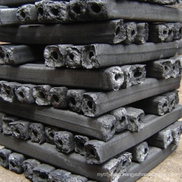 Briques de sciure de charbon de bois de forme hexagonale directe d&#39;usine de charbon de bois